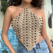 Crochet Beaded Top